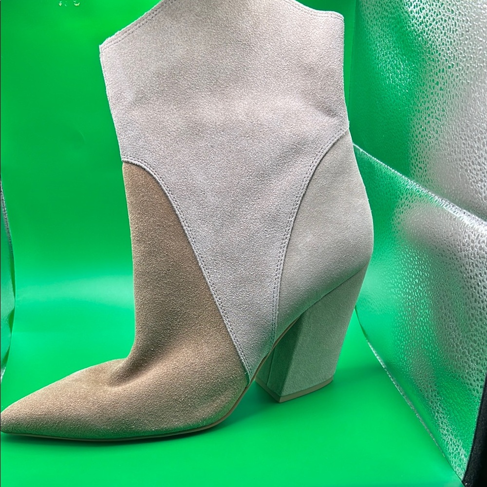 Dolce vita Suede Ankle Boots - Beige and Brown - Picture 2 of 5